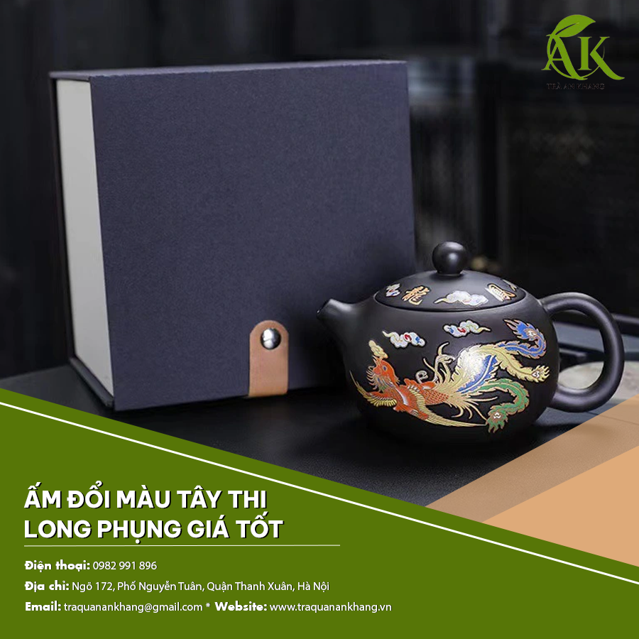 Ấm đổi màu tây thi long phụng cao cấp
