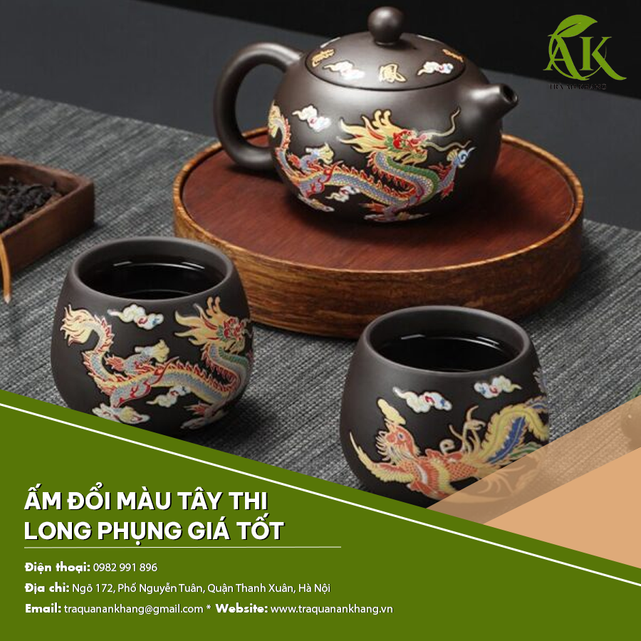 Ấm đổi màu tây thi long phụng giá tốt