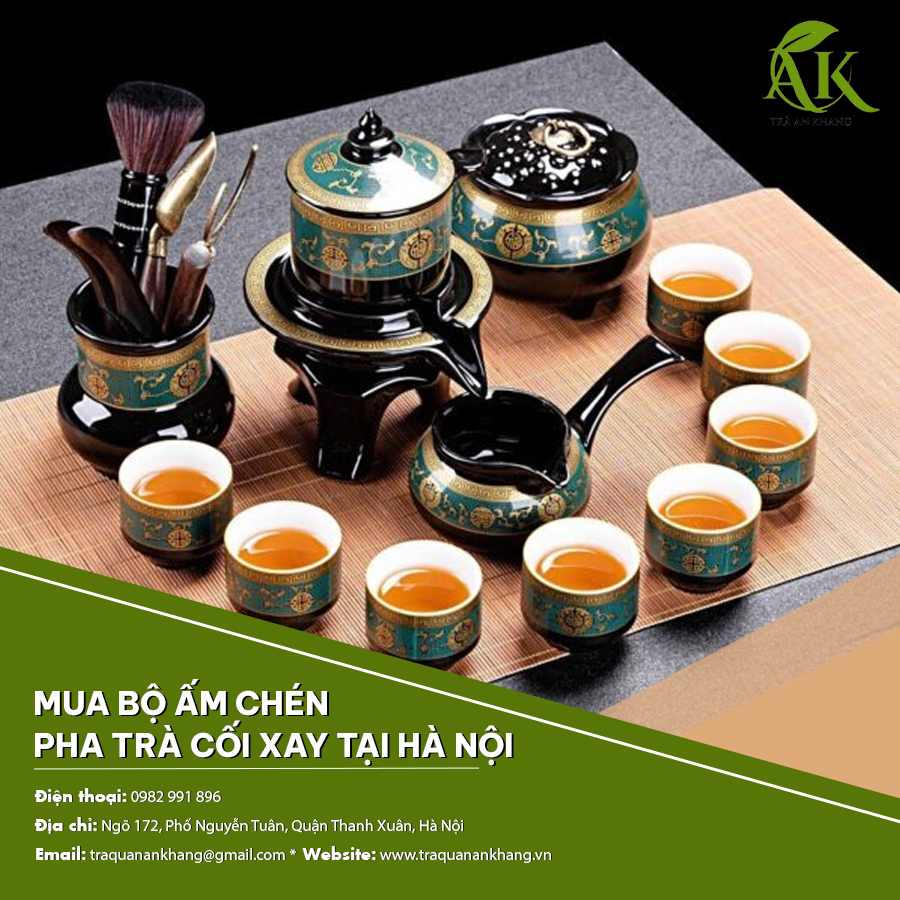 Bộ ấm chén pha trà cối xay giá tốt
