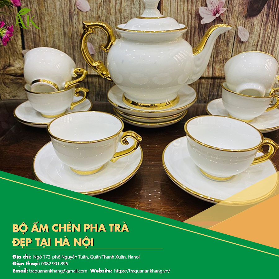 Bộ ấm chén pha trà đẹp tại Hà Nội