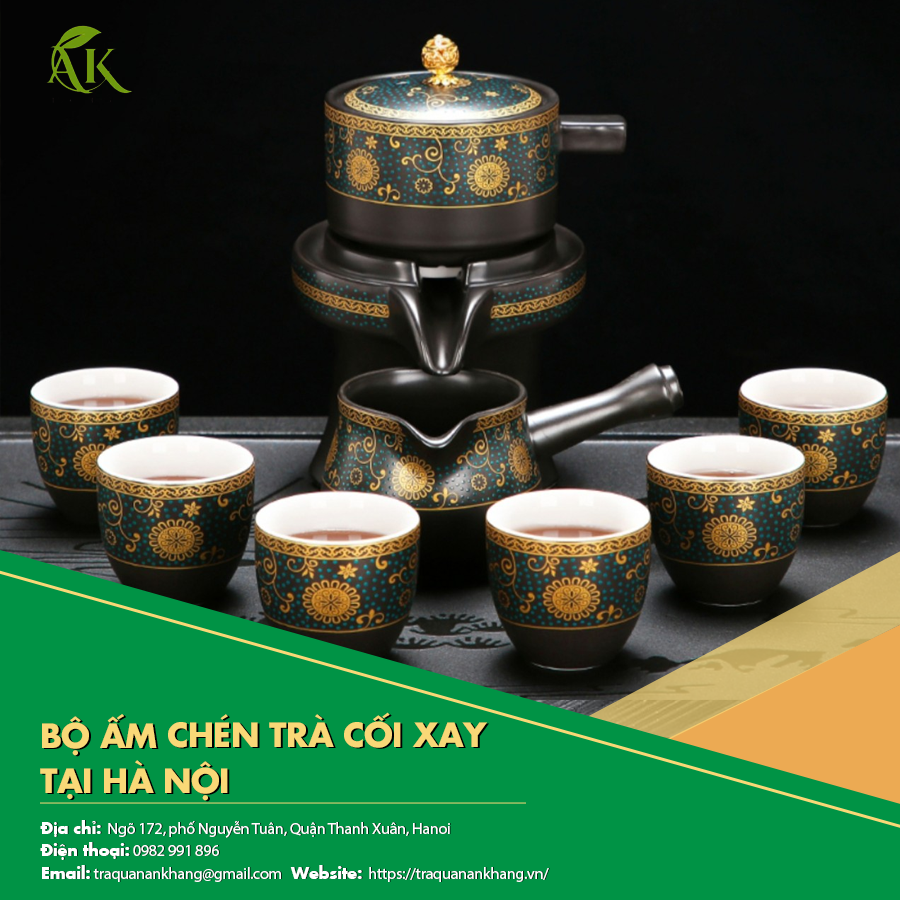 Bộ ấm chén trà cối xay tại Hà Nội đẹp