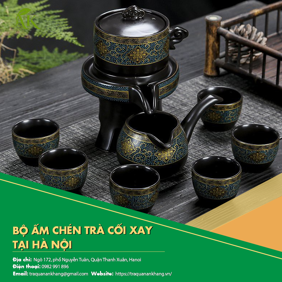 Bộ ấm chén trà cối xay tại Hà Nội