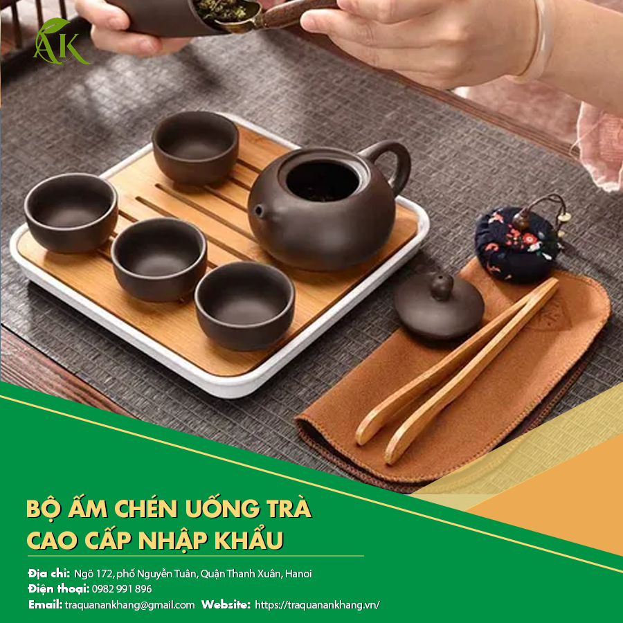 Bộ ấm chén uống trà cao cấp nhập khẩu