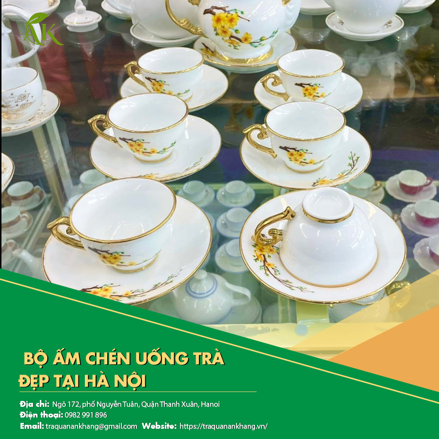 Bộ ấm chén uống trà đẹp tại Hà Nội hiện nay