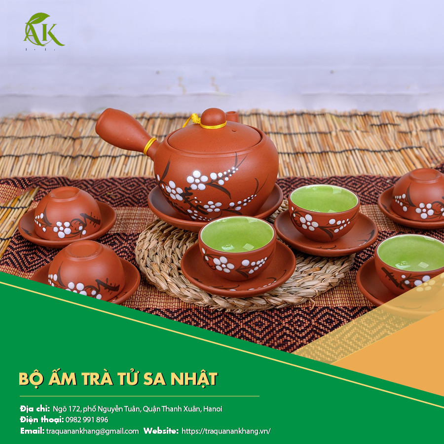 Bộ ấm trà tử sa Nhật giá tốt