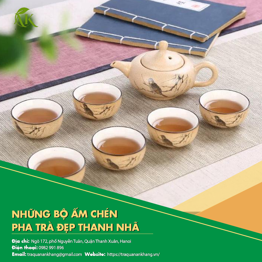 Những bộ ấm chén pha trà đẹp thanh nhã hiện nay
