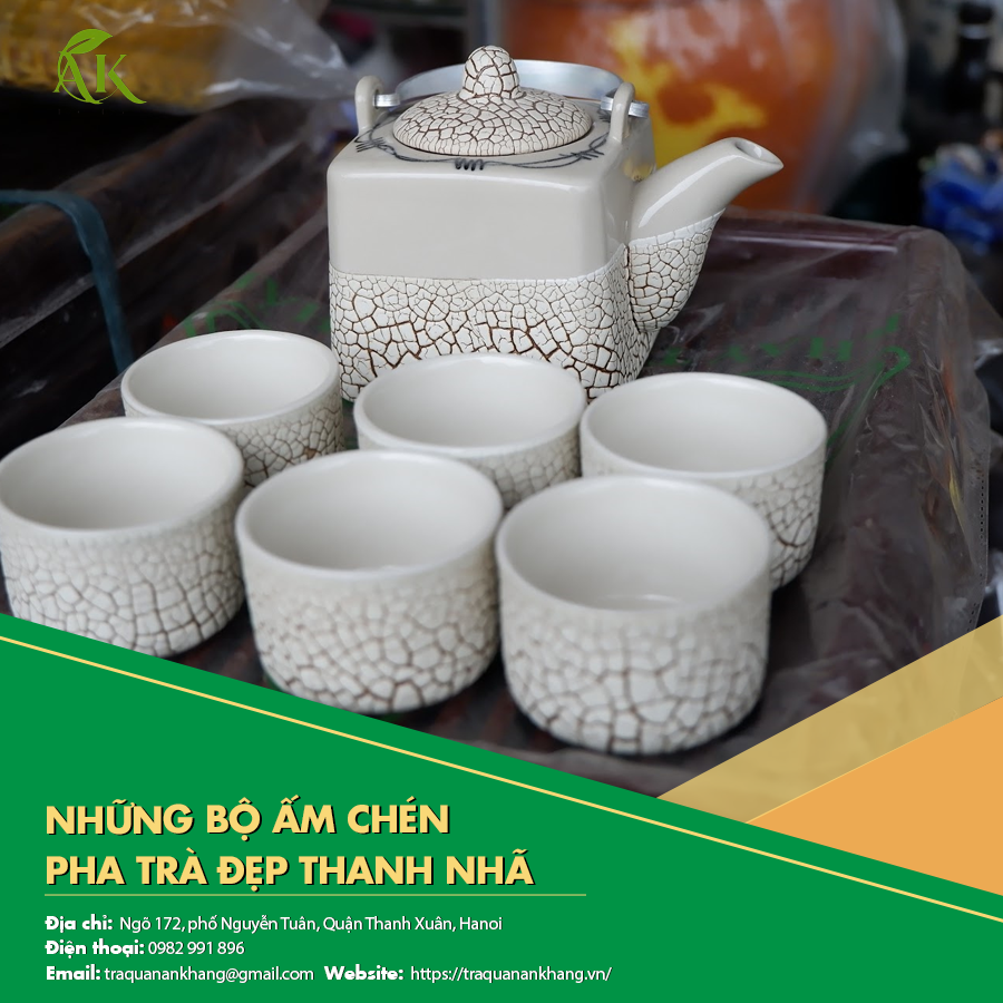 Những bộ ấm chén pha trà đẹp thanh nhã