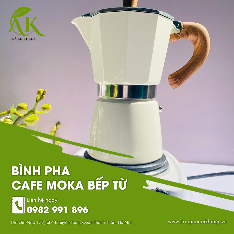 Bình pha cafe Moka bếp từ tiện lợi giúp pha cà phê nhanh và thơm ngon mỗi sáng. Bình pha cafe Moka bếp từ tiện lợi giúp pha cà phê nhanh và thơm ngon mỗi sáng.